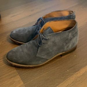J.Crew Dress Desert Boots in Navy Suede